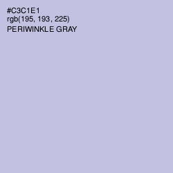 #C3C1E1 - Periwinkle Gray Color Image